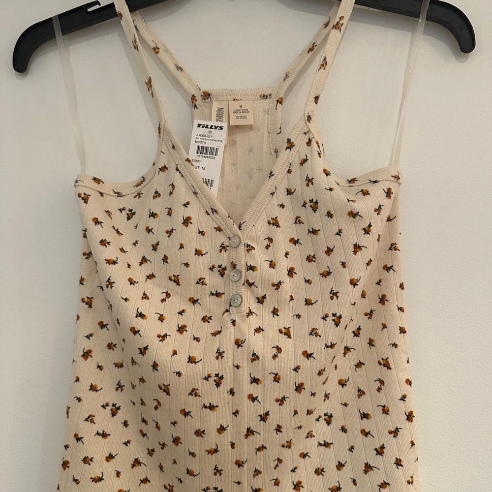 Sparrow Cream Floral Camisole